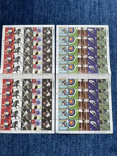 GB: 2009 Olympische Spiele Olympic games Vol.47, Big sheet, mnh