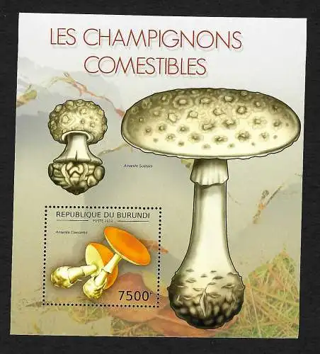 Burundi: Timbres - champignons, #2742, frais