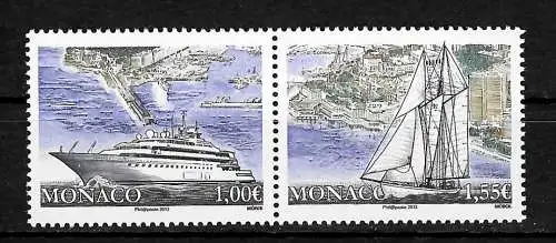 Monaco: Jachten und Jachthafen, #3152-53, postfrisch