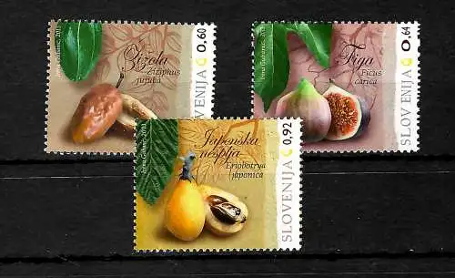 Slovénie: Flora fruits, n°994-996