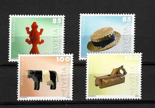 Suisse: Pro Patria - Musées du Village, 4 timbres frais, #2294-2297