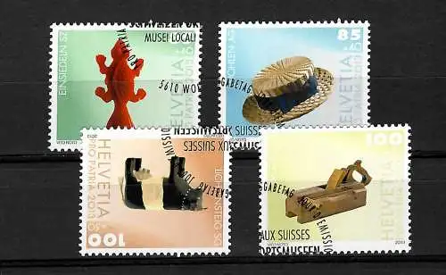 Suisse: Pro Patria - Musées du Village, 4 timbres, #2294-2297