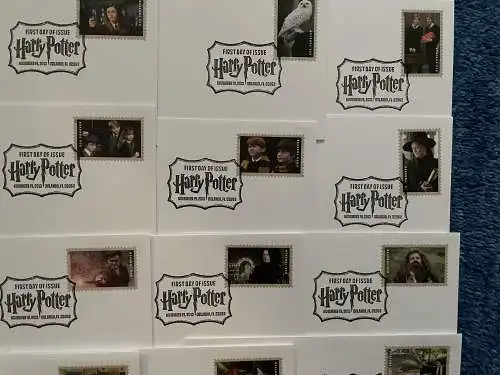 USA: 20x FDC Harry Potter and Team