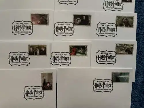 USA: 20x FDC Harry Potter and Team