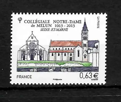 France: Notre Dame de Melun, #5561, frais de port