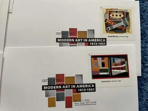 USA: 100 years art moderne en America, 12x FDC avec temple couleur