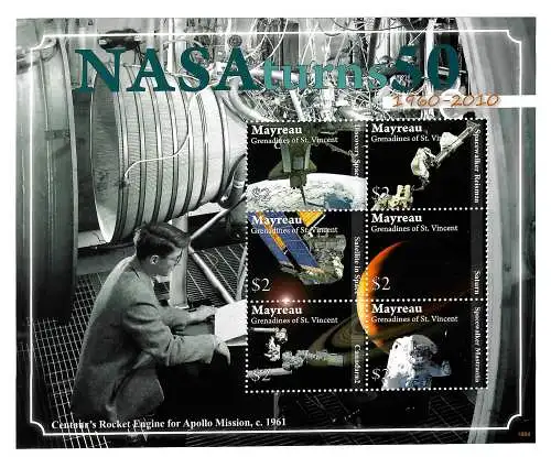 Mayreau: 50 Jahre NASA, Rocket Engine for Apollo Mission ** Block