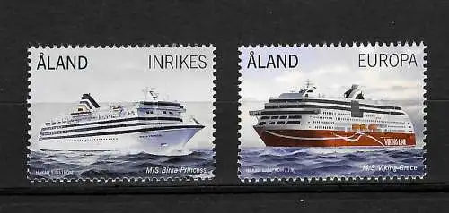 Aland: Fährschiffe M/S Birka-Princess, Viking-Grace, postfrisch