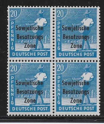 SBZ: MiNr. 189, postfrisch, **, Abklatsch