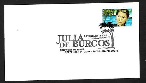 USA: 2014 Julia de Burgos, FDC 2010, #4643