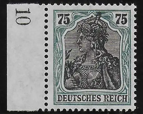 DR: MiNr. 104 b F, Germania, postfrisch vom Seitenrand