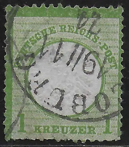 DR: MiNr. 23b, gestempelt Coburg 1874, Mängel, BPP geprüft