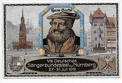 DR: VII Deutsches Sängerbundesfest Nürnberg, 1912 nach Gunzenhausen