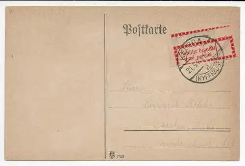 Inflation: Postkarte Gebühr bezahlt 21.9.25 Kelbra