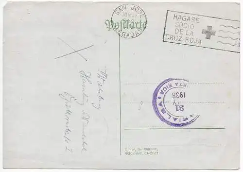 DR: Aéroport de Banhpost Salzbourg-Munich 1938, impression au Costa Rica 1938