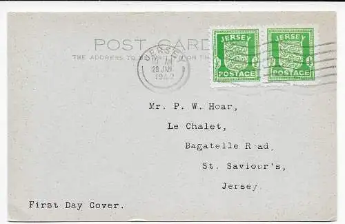 Jersey 1942, FDC