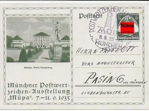 DR: Exposition de Munich, après Pasing, 1935