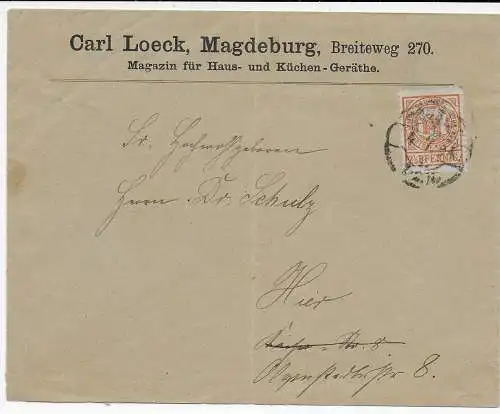 DR: Post de Magdeburg. - Ville de Saxe.