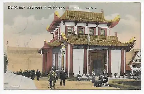 Belgien: AK Exposition Universelle Bruxelles 1910 nach Heidelberg