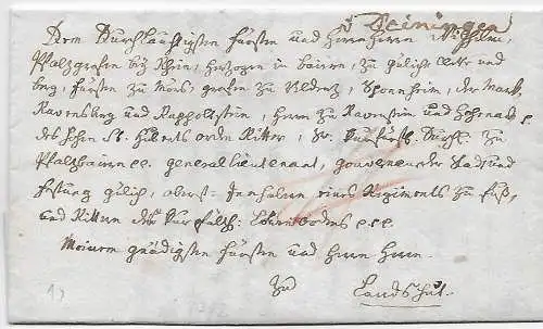 Bayern: Vorphilatelie: Deiningen 1792