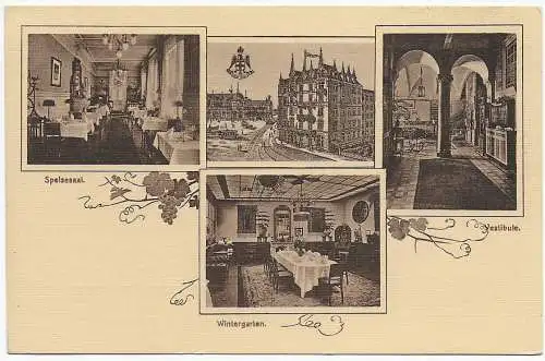 AK Savoy Hotel in Frankfurt/Main 1915 nach Colmar