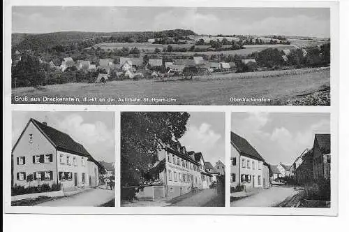 AK Drackenstein über Agentur Hohenstadt/Geislingen/Steige 1958