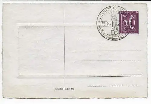 DR: Sonderkarte 28. Philatelistentag in Frankfurt/M 1922