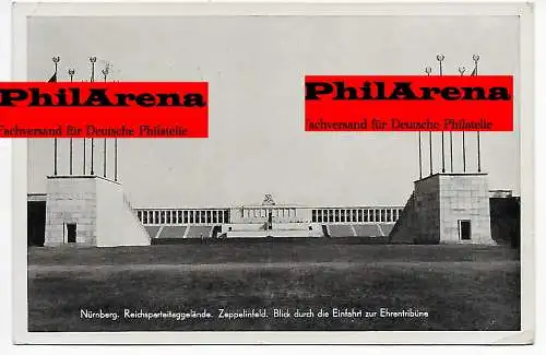 DR: Sonderkarte Nürnberg Reichsparteitagsgelände, Ehrentribüne 1937