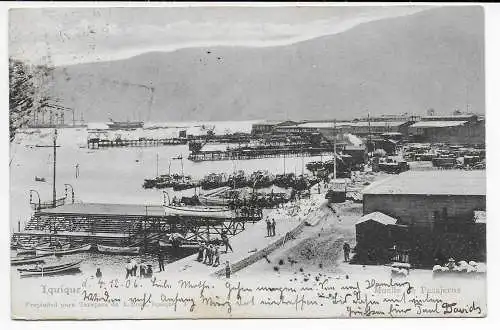 Chile: Iquique: Muelle de Pasajeros 1907 nach Eutin Holstein