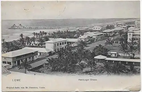 Togo: Ansichtskarte Lome 1919 an Reichskolonialamt Berlin - Stiepel