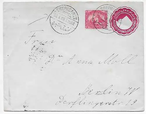 Ägypten: Shephearos 1909 to Berlin, Hotel cancel