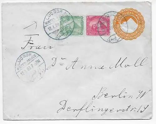 Ägypten: Luxor Winter Palace, 1909 Hotel cancel to Berlin