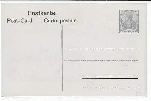 DR: Postkarte 25. Stiftungsfest Württemb. Philatelisten Verein Stuttgart 1907