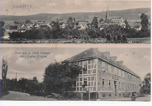 AK: Londorf 1913 nach Oppenheim