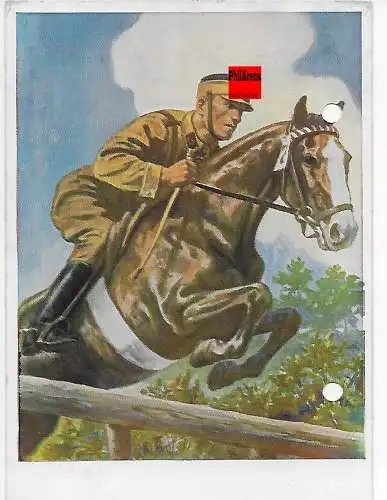 DR: Werbekarte für das SA Sportabzeichen, St. Ingbert 1939, Reiter, Pferd