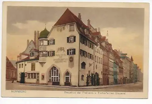 AK: Nürnberg Braustübl Tuchersche Brauerei, 1927