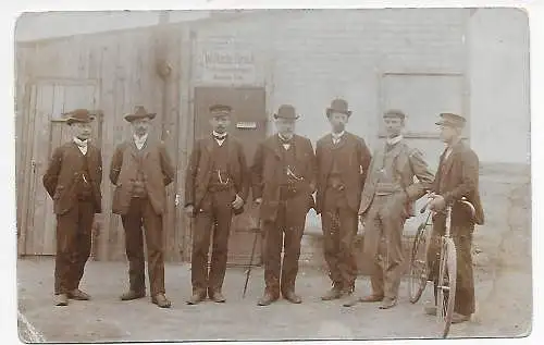 DR: Foto-Postkarte Wilhelm Bruch-Tiefbauunternehmen Berlin 1917