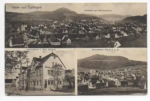 AK Gruss aus Tailfingen/Ebingen 1918 nach Kempen