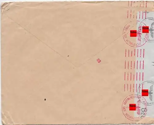 NL: Brief aus Zwaagwesteinde 1942 nach Fürth, Werbung Kindwagen, ...OKW Zensur