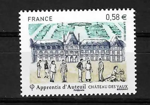 Frankreich: Lehrlingsstiftung Chateau des Vaux 2013, postfrisch, #5556