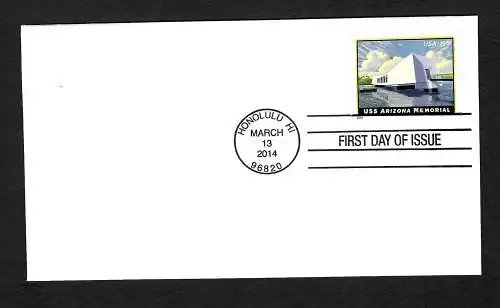 USA: US Arizone Memorial, Honolulu, HI, FDC