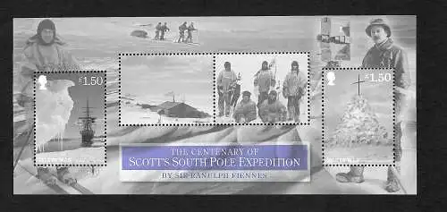 Isle of man: The Centenary of Scott's South Pole Expedition, postfrisch