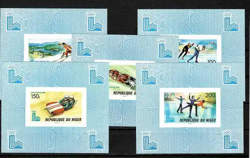 Niger: Olympische Winterspiele Lake Placid 1980  #685-689, postfrisch