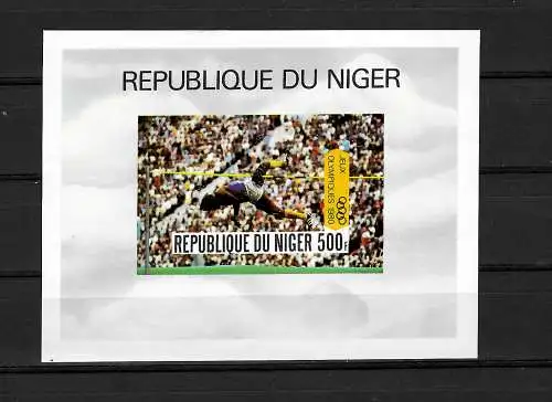 Niger: Olympische Sommerspiele 1980 Moskau  #699 Block #27B, postfrisch