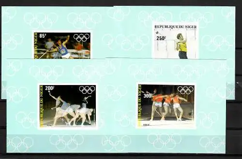 Niger: Olympische Sommerspiele 1984 Los Angeles #846-849, 4 Blöcke, postfrisch