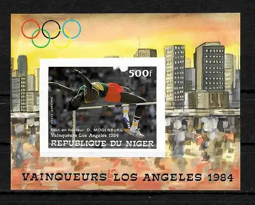 Niger: Olympische Sommerspiele 1984 Los Angeles #904, postfrisch, Gewinner