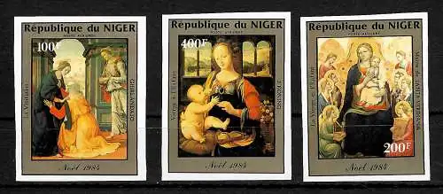 Niger: Weihnachten 1984, #912-914, postfrisch