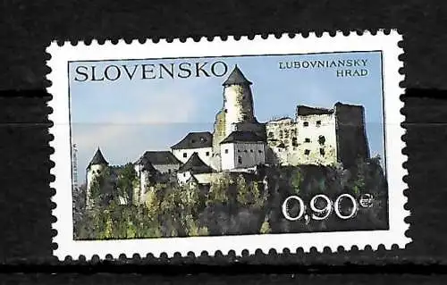 Slowakei: Historische Gebäude, Lublauer Burg, #693, postfrisch