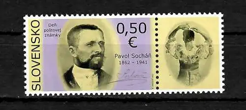 Slowakei: 150. Geburtstag von Pavot Sochan, #698, postfrisch