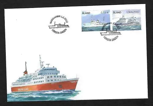 Aland: Mariehamn 2012, Första Dagen, Marineschiffe #715095, FDC